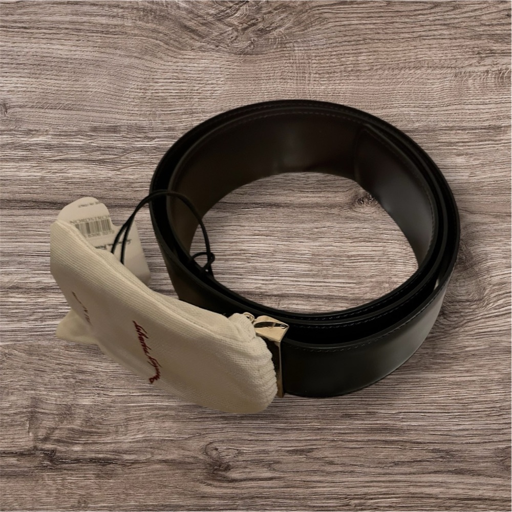 Black Leather Men's Belt